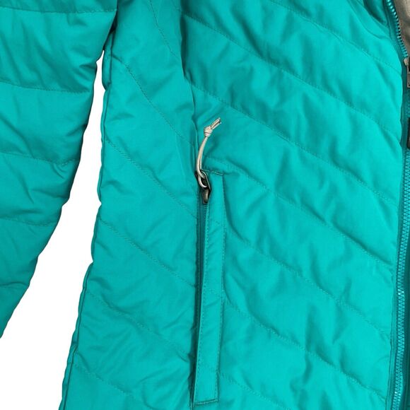The North Face Puffer Jacket Womens 550 Down Feather Sports Coat, Green, Small P - Picture 5 of 13